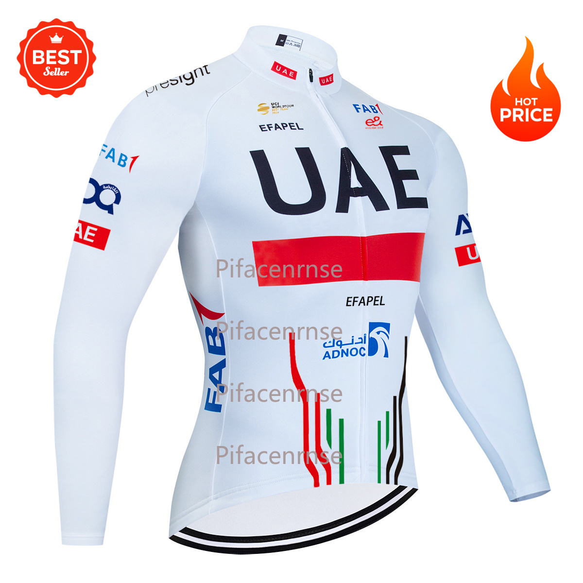 Cycling Gear Uae - Giacche da Ciclismo Invernali Bianche UAE