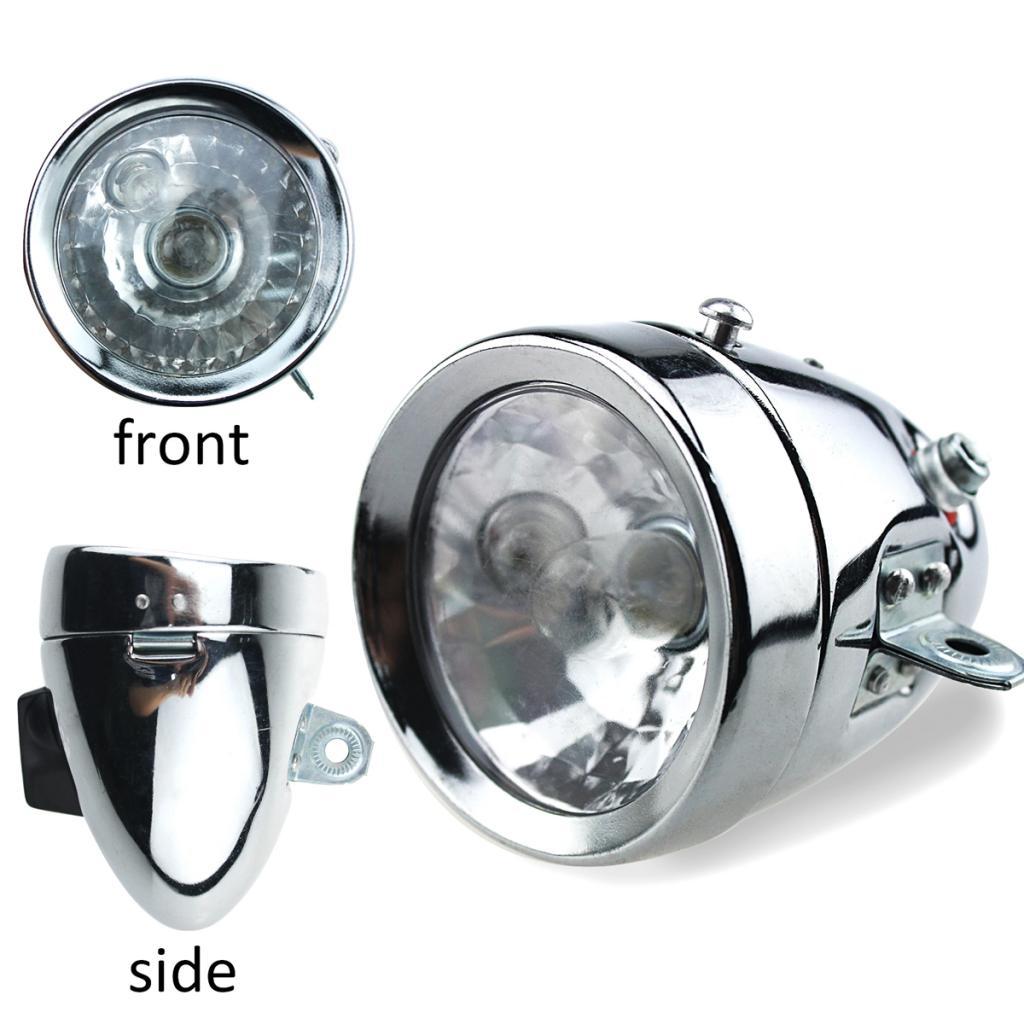 Bike Dynamo Light - Kit Luci Dinamo Cromate per Bici: