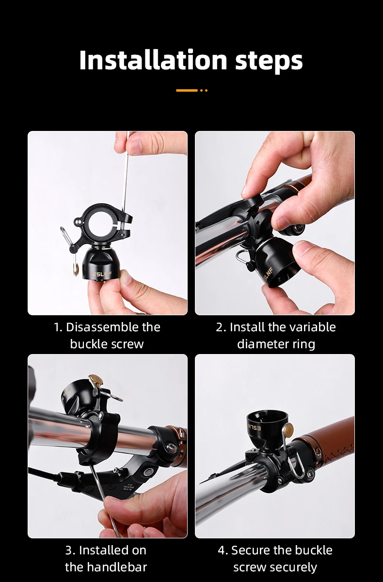 Cycling Gear Essentials - Campanello per bicicletta retrò Avviso di