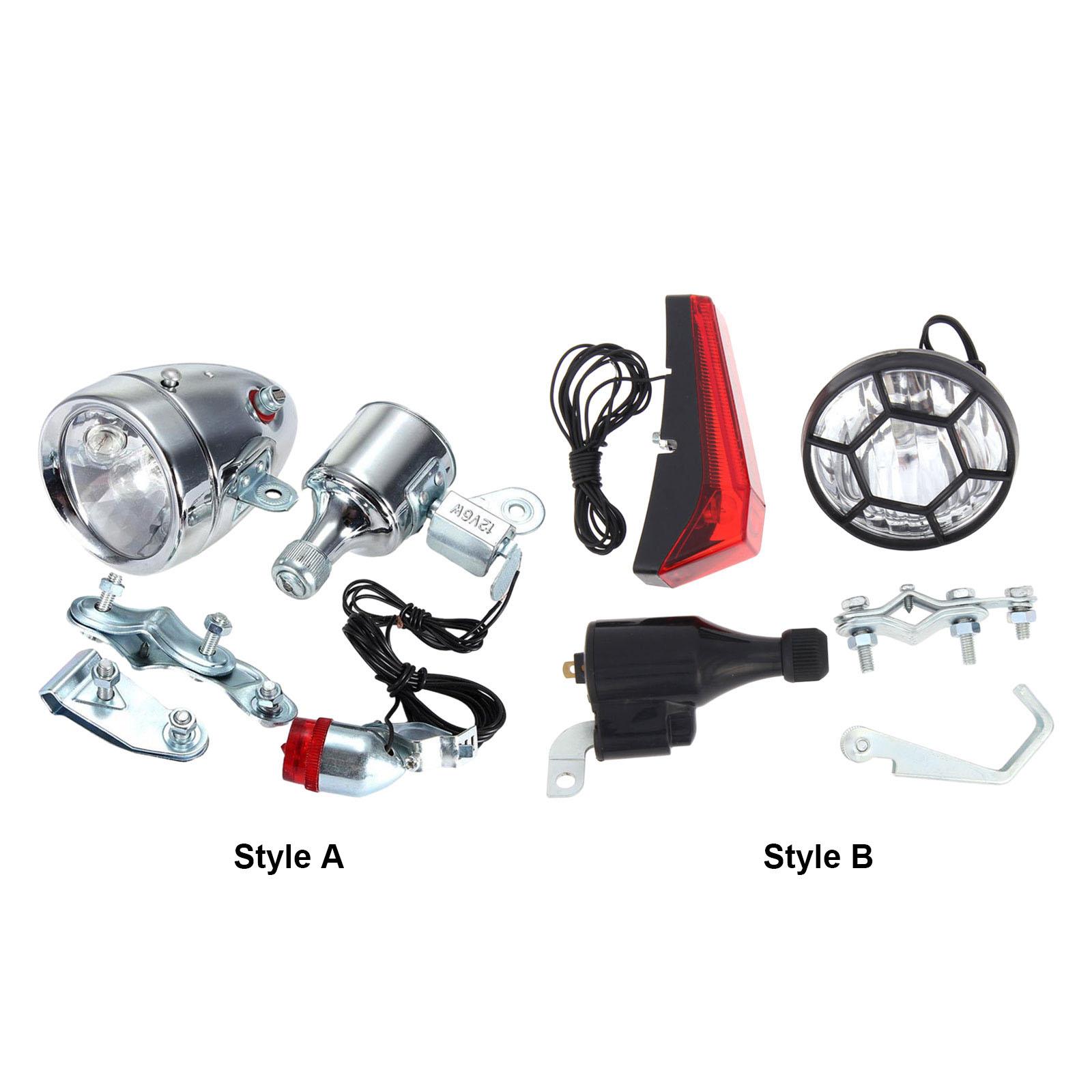 Bike Dynamo Light - Set Luci per Bicicletta Dynamo Facile