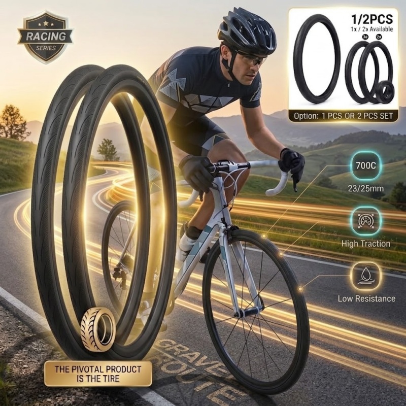 Cycling Gear Gravel - 1/2 PZ Pneumatico per Bici da